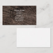 Carte De Visite Tree stump (Devant / Derrière)