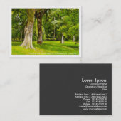 Carte De Visite Trees Bute Park, Cardiff. (Devant / Derrière)