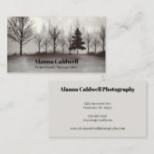 Carte De Visite Trees in the Mist Photographer Artist (Devant / Derrière)