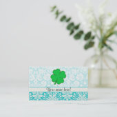 Carte De Visite Trèfle mignon de 4 feuilles (Debout devant)