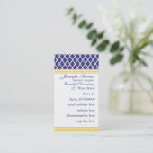 Carte De Visite treillis Preppy Navy (Debout devant)