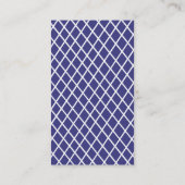 Carte De Visite treillis Preppy Navy (Dos)