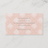 Carte De Visite Trellis Rose doux en Pêche (Dos)