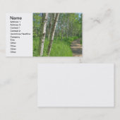 Carte De Visite Trembles de cuvette de traînée (Devant / Derrière)