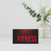 Carte De Visite Trend Brownish Red Personal Fitainer Sports (Debout devant)