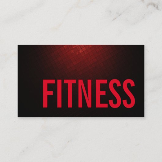 Carte De Visite Trend Brownish Red Personal Fitainer Sports (Devant)