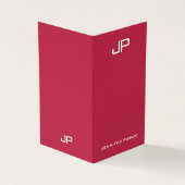 Carte De Visite Trend Colors Moderne Élégant Monogramme Modèle (Extérieur)