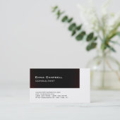 Carte De Visite Trend Design Moderne Consultant Professionnel (Debout devant)