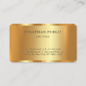 Carte De Visite Trending Glamor Gold Modèle Luxurious Architect (Dos)