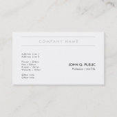 Carte De Visite Trending Modern Creative Simple Plain Company (Devant)