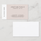 Carte De Visite Trending Modern Elegant Simple Design Modèle (Devant / Derrière)