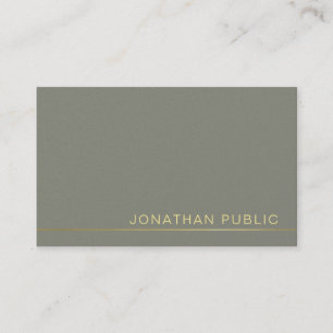 Carte De Visite Trending Moderne Elegant Green Pearl Finish Luxe