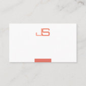 Carte De Visite Trending Moderne Élégant Modèle Monogramme (Devant)