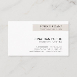 Carte De Visite Trending Professional Moderne Chic Minimaliste