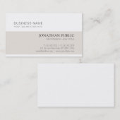 Carte De Visite Trending Professional Moderne Propre Chic Plain Lu (Devant / Derrière)