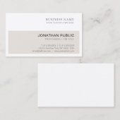 Carte De Visite Trending Professional Moderne Simple Luxe Élégant (Devant / Derrière)