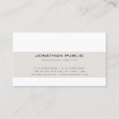 Carte De Visite Trending Professional Simple Creative Modern Plain (Devant)
