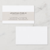 Carte De Visite Trending Professional Simple Creative Modern Plain (Devant / Derrière)