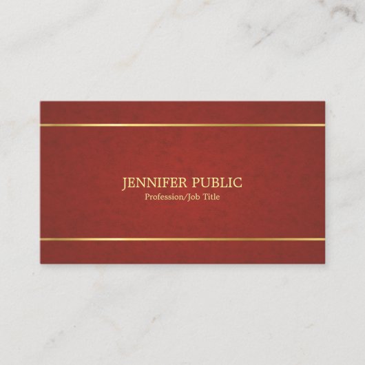Carte De Visite Trending Professional Sophisticated Creative Plain (Devant)