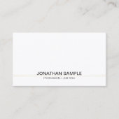 Carte De Visite Trending Professionnel Sophistiqué Simple Plain (Devant)