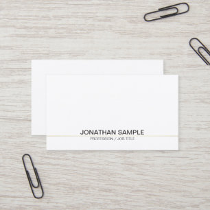 Carte De Visite Trending Professionnel Sophistiqué Simple Plain