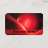 Carte De Visite Trendy Abstrait Red Bubble Swoosh Professional (Devant)