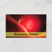 Carte De Visite Trendy Abstrait Red Bubble Swoosh Professional (Devant)