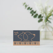 Carte De Visite Trendy Cat Dog Pet Punch Loyalty Card (Debout devant)