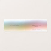 Carte De Visite Trendy Colorful Elegant Moderne Simple Professionn (Intérieur déplié)