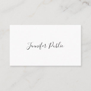 Carte De Visite Trendy Cute Moderne Modèle Script simple