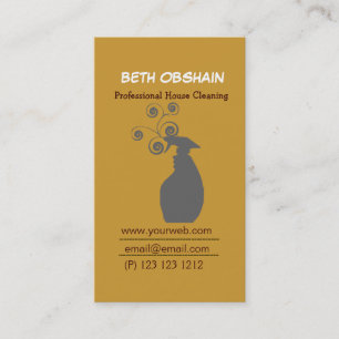 Carte De Visite Trendy Domestic Cleaning Company
