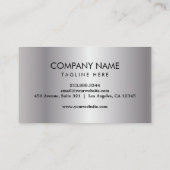 Carte De Visite Trendy Forklift, Logisitcs - Professional Silver (Dos)