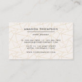 Carte De Visite Trendy Geometry Brush Strokes Collage Business Ca (Dos)