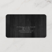 Carte De Visite Trendy Grey Gold Blue Plaine Créative Moderne (Dos)