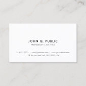 Carte De Visite Trendy Modern Elegant Simple Professional QR Code (Devant)