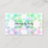 Carte De Visite Trendy Modern Massage Appointment Business Cards  (Devant)
