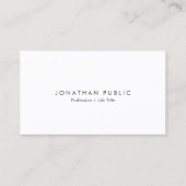 Carte De Visite Trendy Modern Minimalist Elegant Create Your Own (Devant)