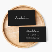 Trendy Monogram | Name de script noir moderne
