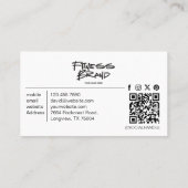 Carte De Visite Trendy Personal Trainer Fitness Photo Collage (Dos)