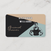 Carte De Visite Trendy QRcode Sable de Charcoal Turquoise Personal (Devant)