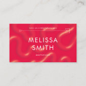 Carte De Visite Trendy Red Stylish Professional Beauty Spa Salon (Devant)