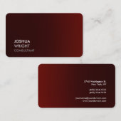Carte De Visite Trendy Reddish Brown Attractif Plain Chic (Devant / Derrière)