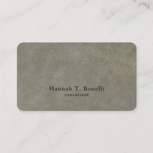 Carte De Visite Trendy Stone Grey Plat Créatif Moderne