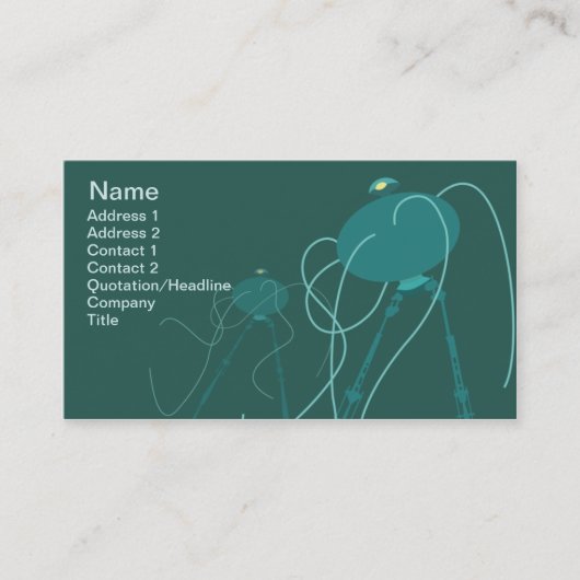 Carte De Visite Trépied - affaires (Devant)