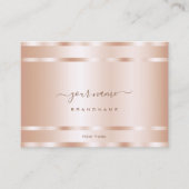 Carte De Visite Très élégant Rose Gold Effet Professionnel Moderne (Devant)
