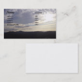 Carte De Visite Très haut dans le ciel (Devant / Derrière)