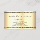 Carte De Visite Très Luxueux effet or Parties scintillant Étoiles (Dos)