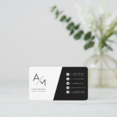 Carte De Visite très simple minimaliste  (Debout devant)