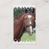 Carte de visite tressé de crinière de cheval (Dos)