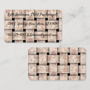 Carte De Visite Tresse rose
